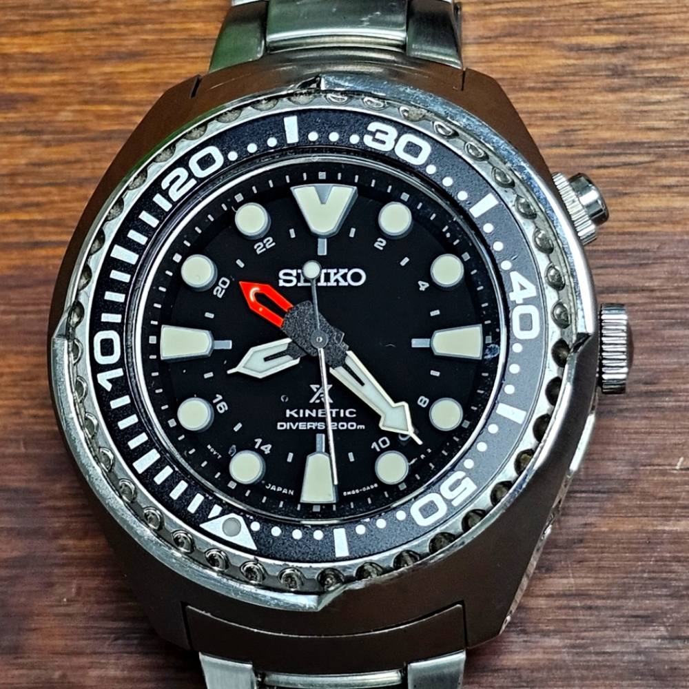 SEIKO Prospex  Kinetic GMT Diver's 200m Watch